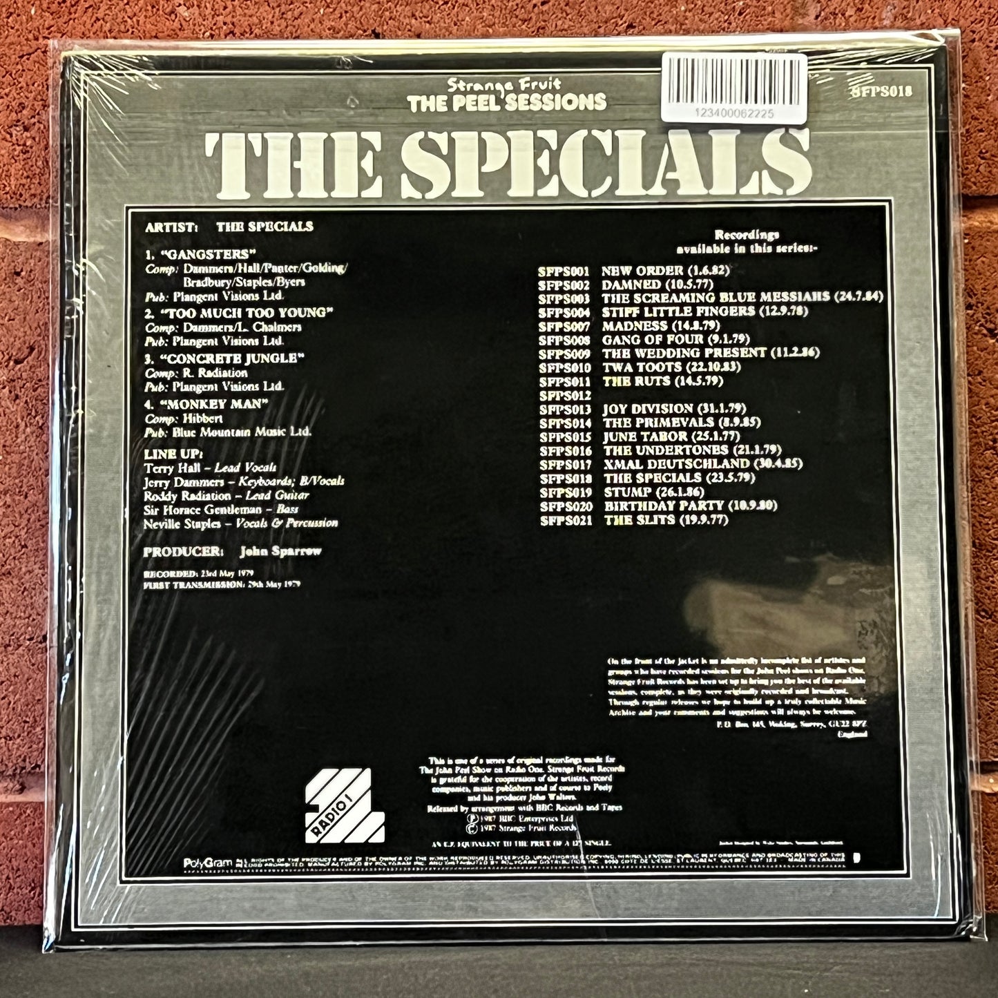 Used Vinyl: The Specials "Peel Sessions" 12" EP (1987 Canadian pressing)