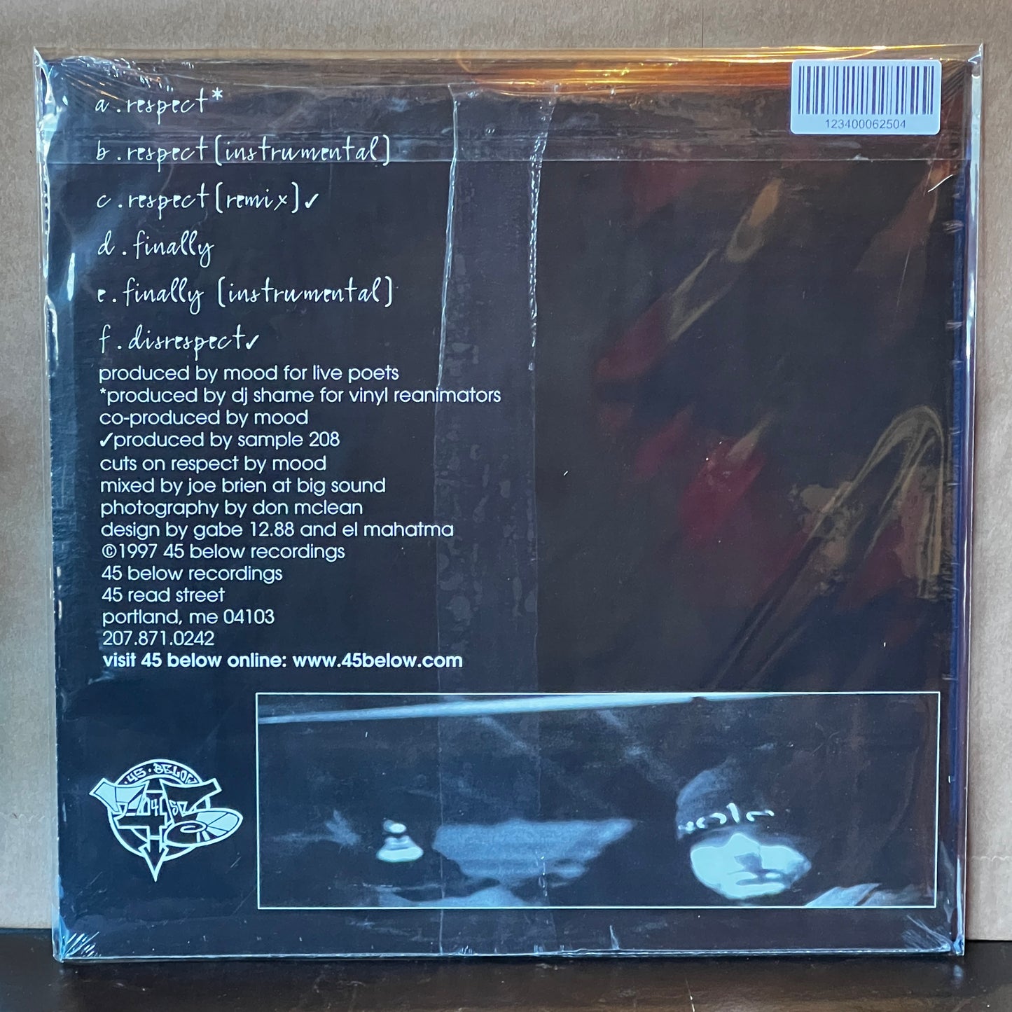 Used Vinyl: Live Poets "Respect b/w Finally" 12" Single (Sealed)