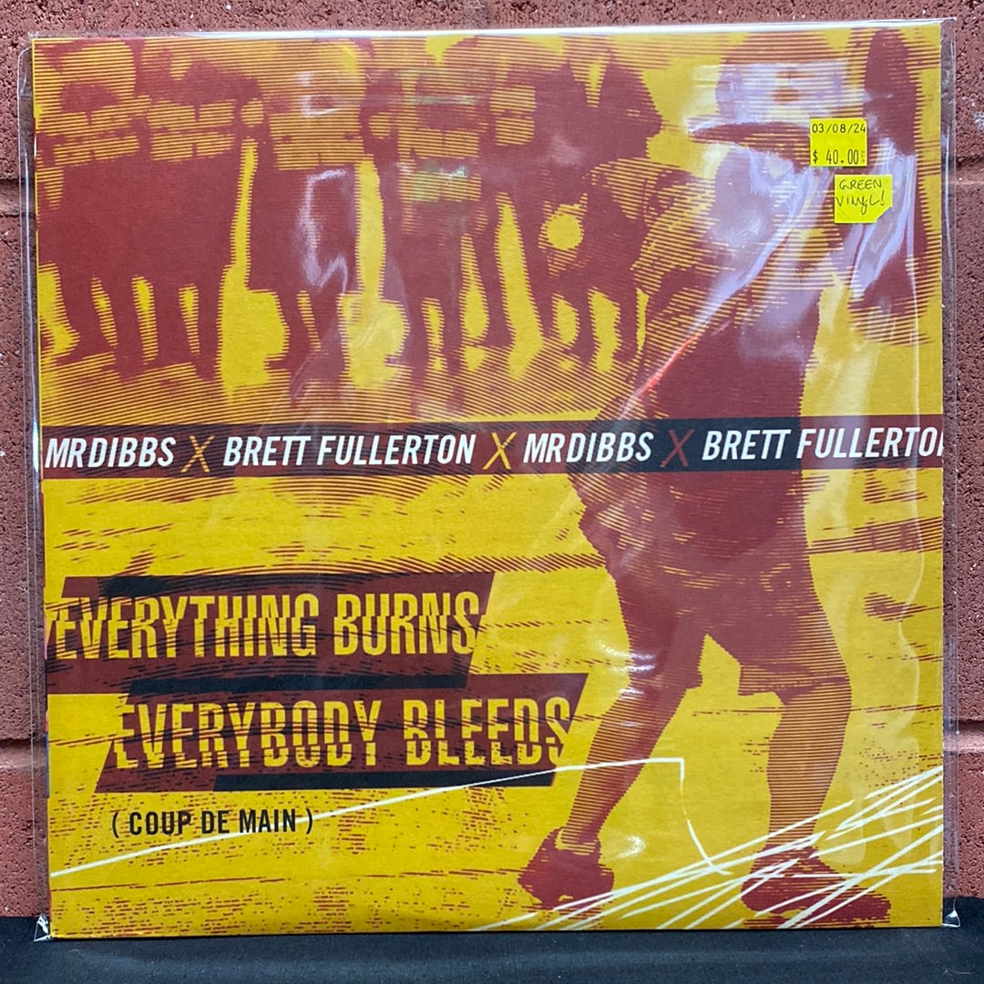 Used Vinyl: Mr. Dibbs, Brett Fullerton "Everybody Burns, Everybody Bleeds" (Green Vinyl) LP