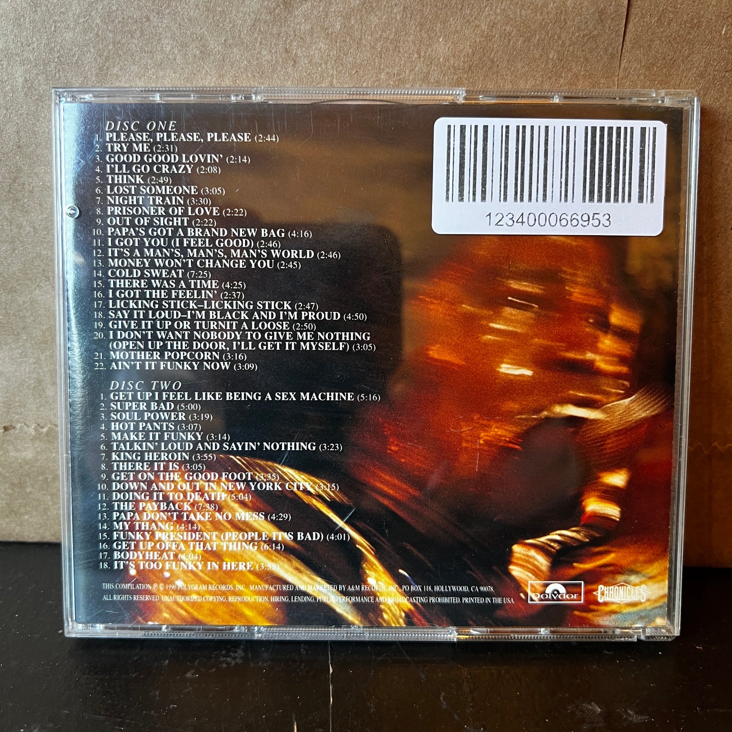 Used CD: James Brown "40th Anniversary Collection" 2xCD (1996 Press)