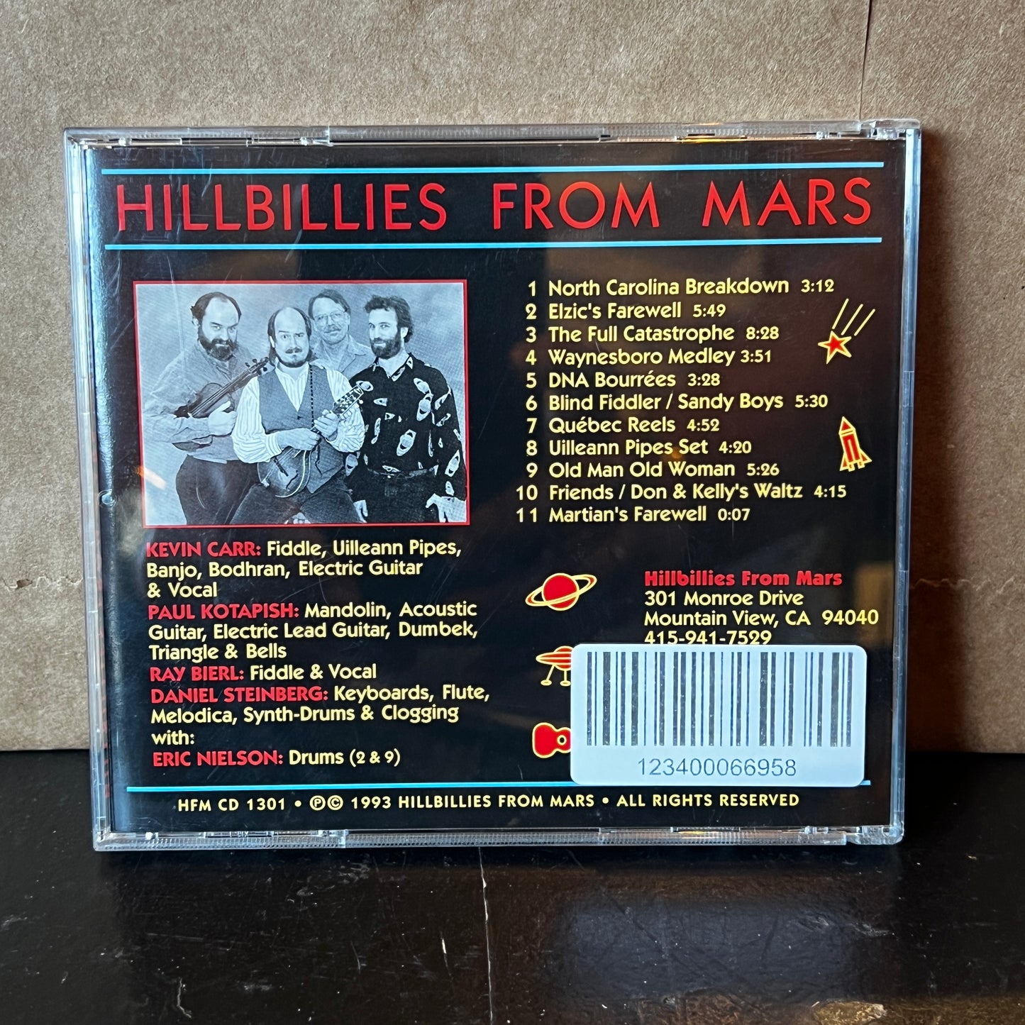 Used CD: Hillbillies From Mars "S/T" CD (1993 Press)