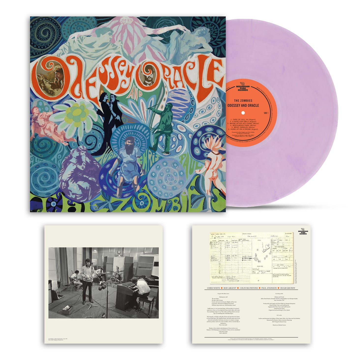 The Zombies "Odessey and Oracle (Mono Remastered)" LP (Indie Exclusive Orchid Vinyl)