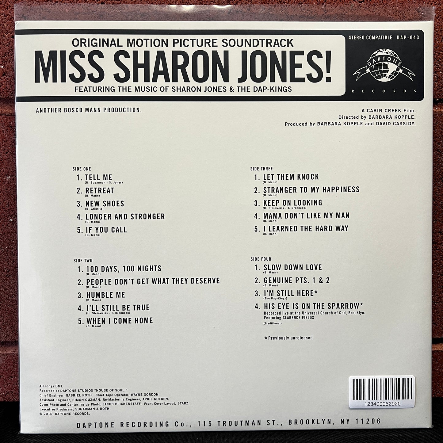 Used Vinyl: Sharon Jones and the Dap-Kings "Miss Sharon Jones Original Motion Picture Soundtrack" 2xLP