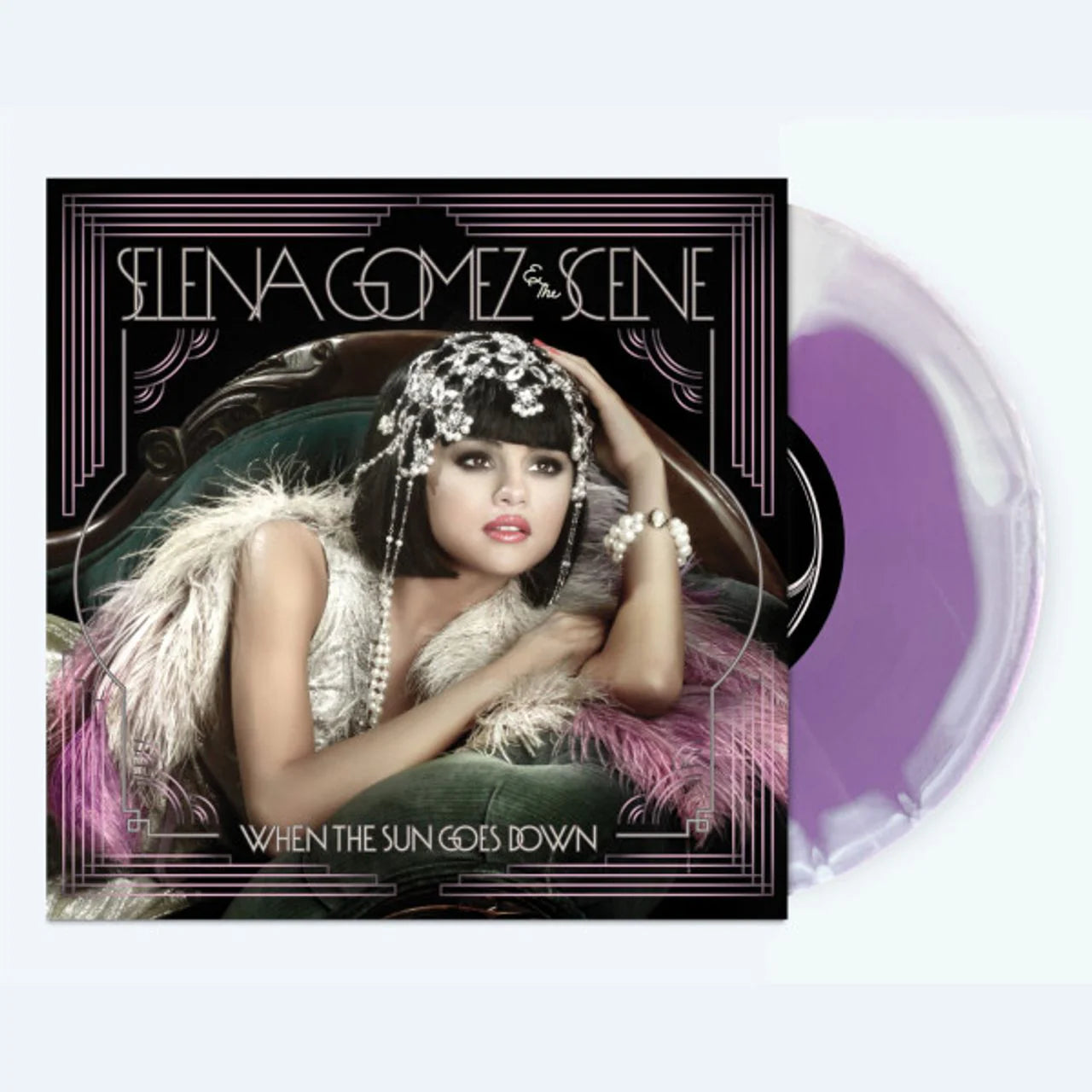Selena Gomez & The Scene "When The Sun Goes Down" LP (Lavender/White Swirl Vinyl)