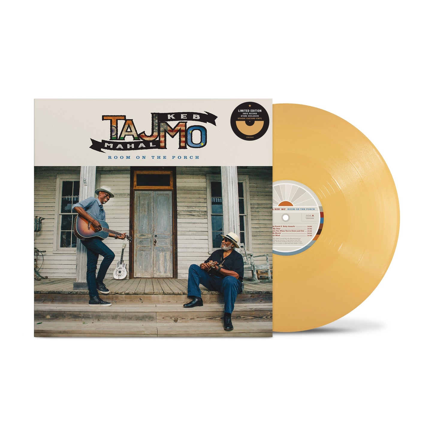 Taj Mahal/Keb' Mo' "Room On The Porch" LP (Indie Exclusive Custard Color Vinyl)
