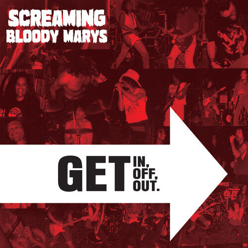 Screaming Bloody Marys "Get in, Get Off. Get Out." LP (Clear Vinyl)