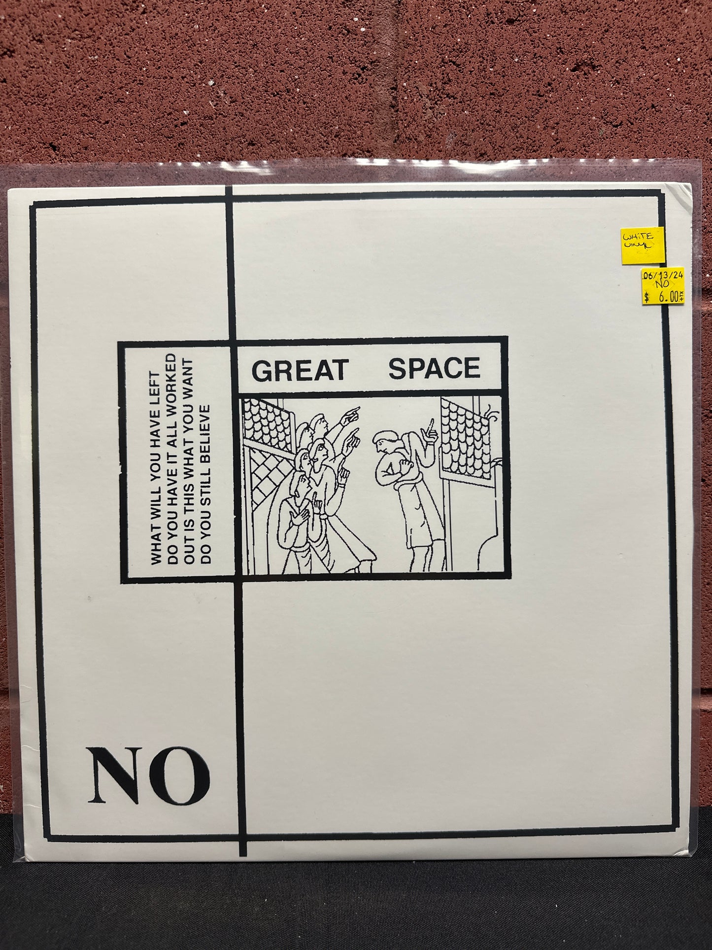 Used Vinyl: No "Great Space" 12" (White vinyl)