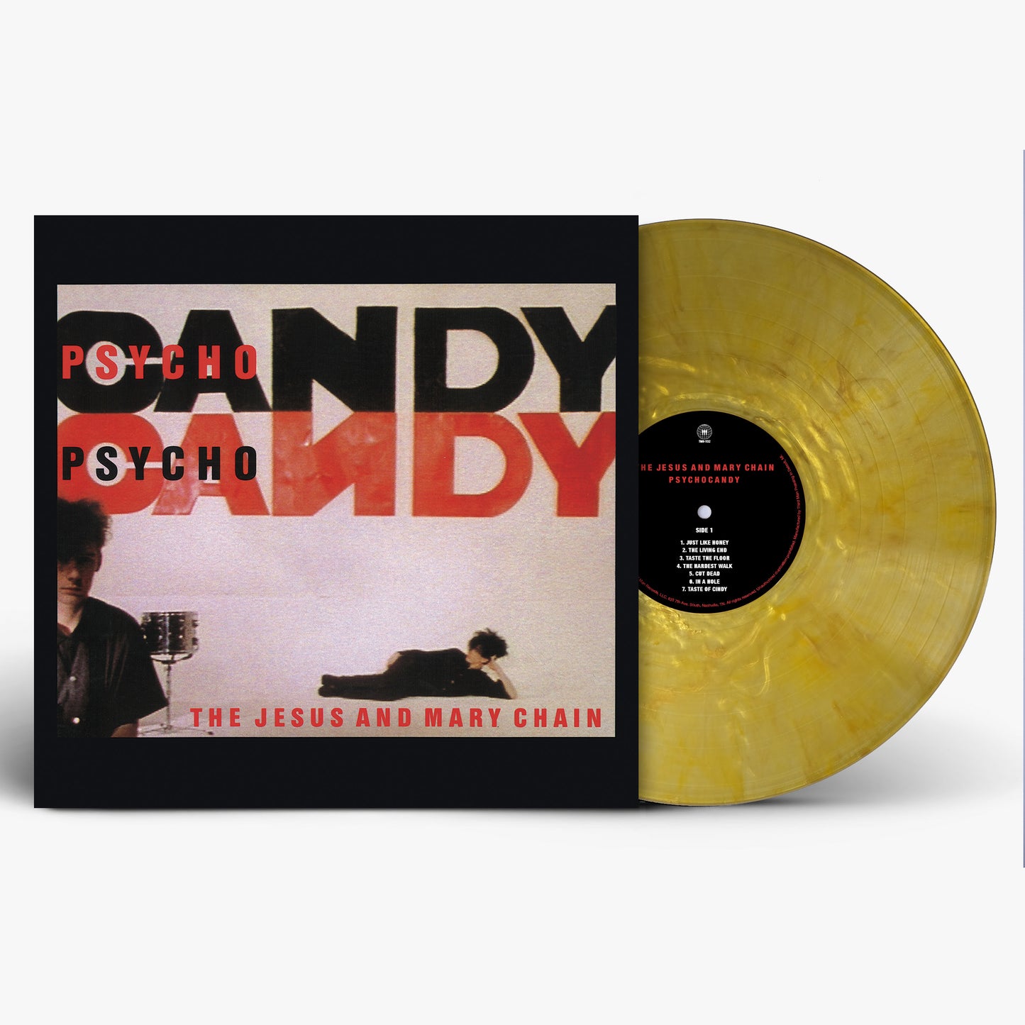 DAMAGED COVER: The Jesus and Mary Chain "Psychocandy (40th Anniversary Edition)" LP (Gold Swirl Vinyl) (Copy)