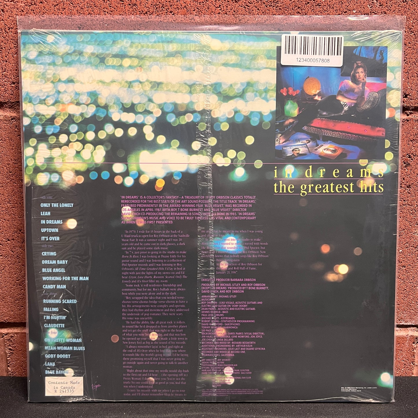 Used Vinyl: Roy Orbison "In Dreams: The Greatest Hits" 2xLP (In open shrink)