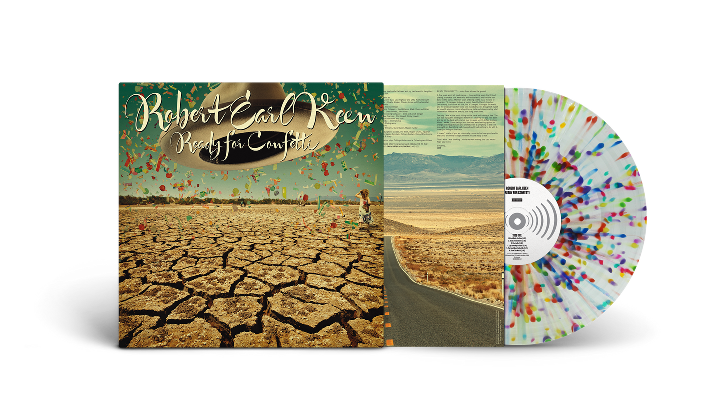 EMBARGO 6/26 PRE-ORDER: Robert Earl Keen "Ready for Confetti" LP (Confetti Color Vinyl)