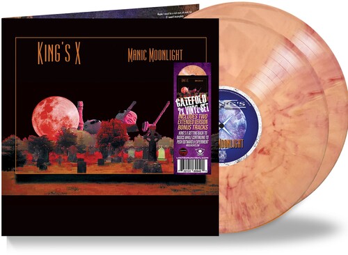PRE-ORDER: King's X "Manic Moonlight" 2xLP ("Mars Attack" Color Vinyl)