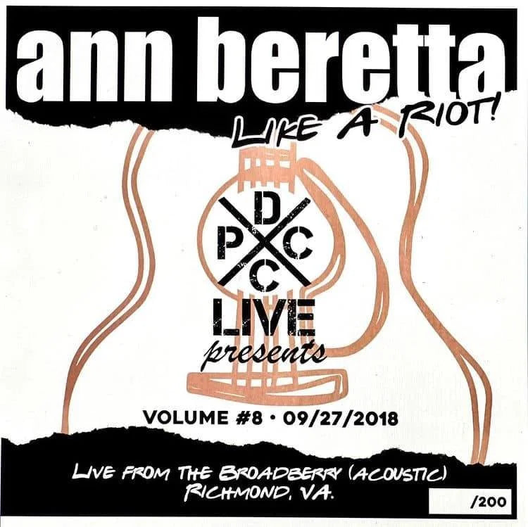 Ann Beretta "DCxPC Live Vol. 8 Presents: Ann Beretta Live Like a Riot!" LP (Pink Vinyl, Hand Numbered)