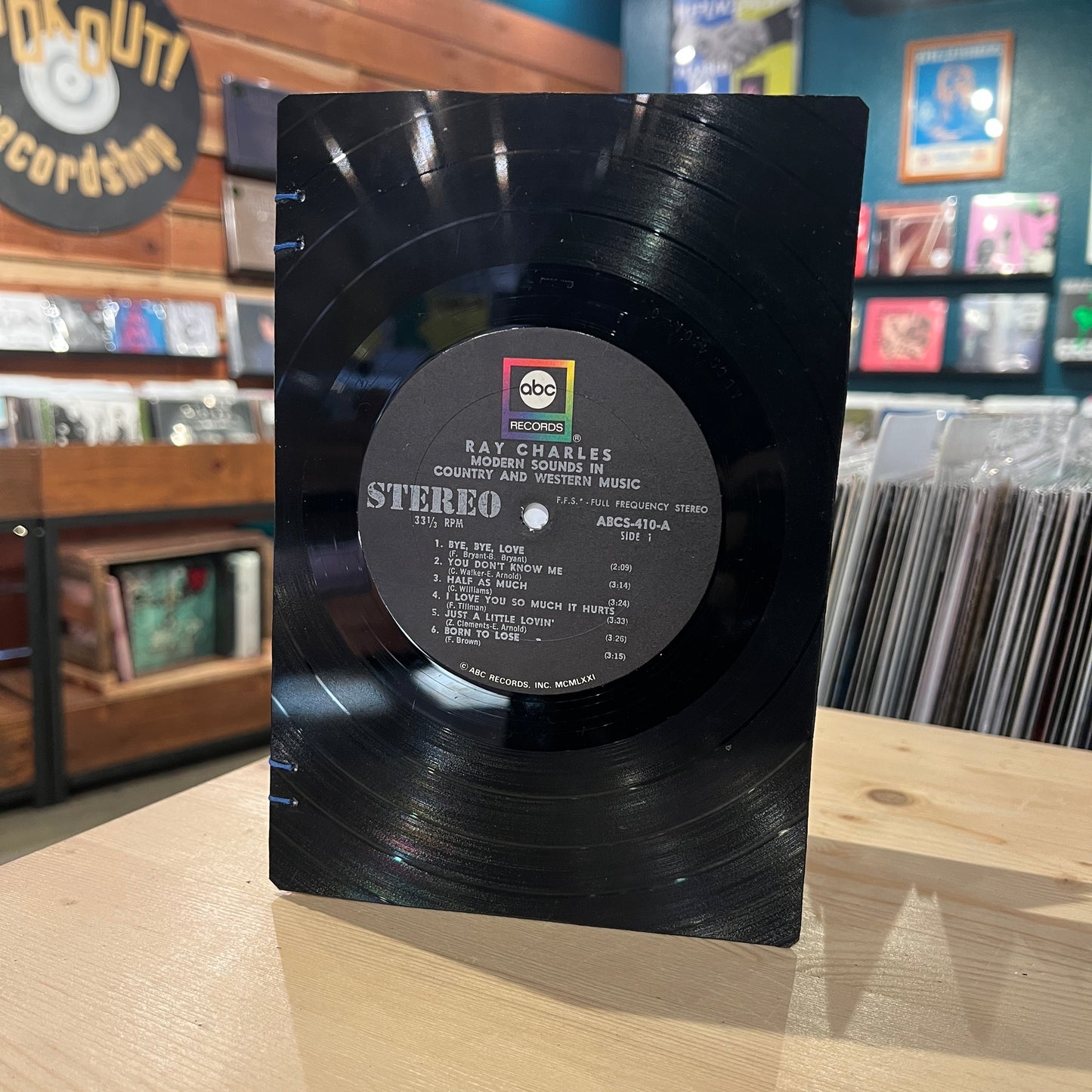 Ray Charles Recycled Vinyl Journal