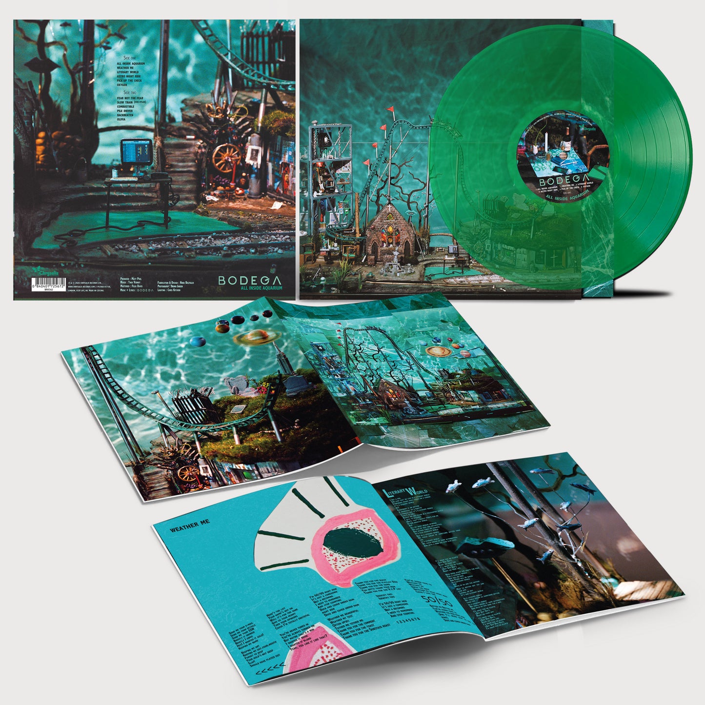 PRE-ORDER: Bodega "All Inside Aquarium" LP (Indie Exclusive Transparent Green Vinyl)