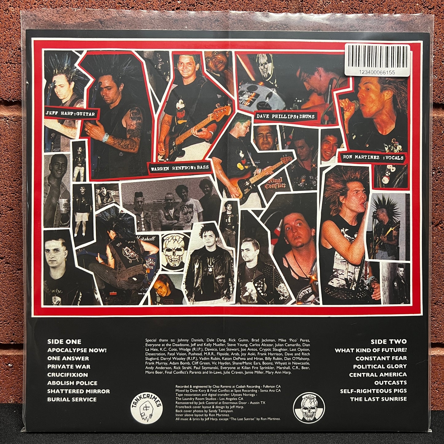 Used Vinyl: Final Conflict "Ashes To Ashes" LP (2014 Press)