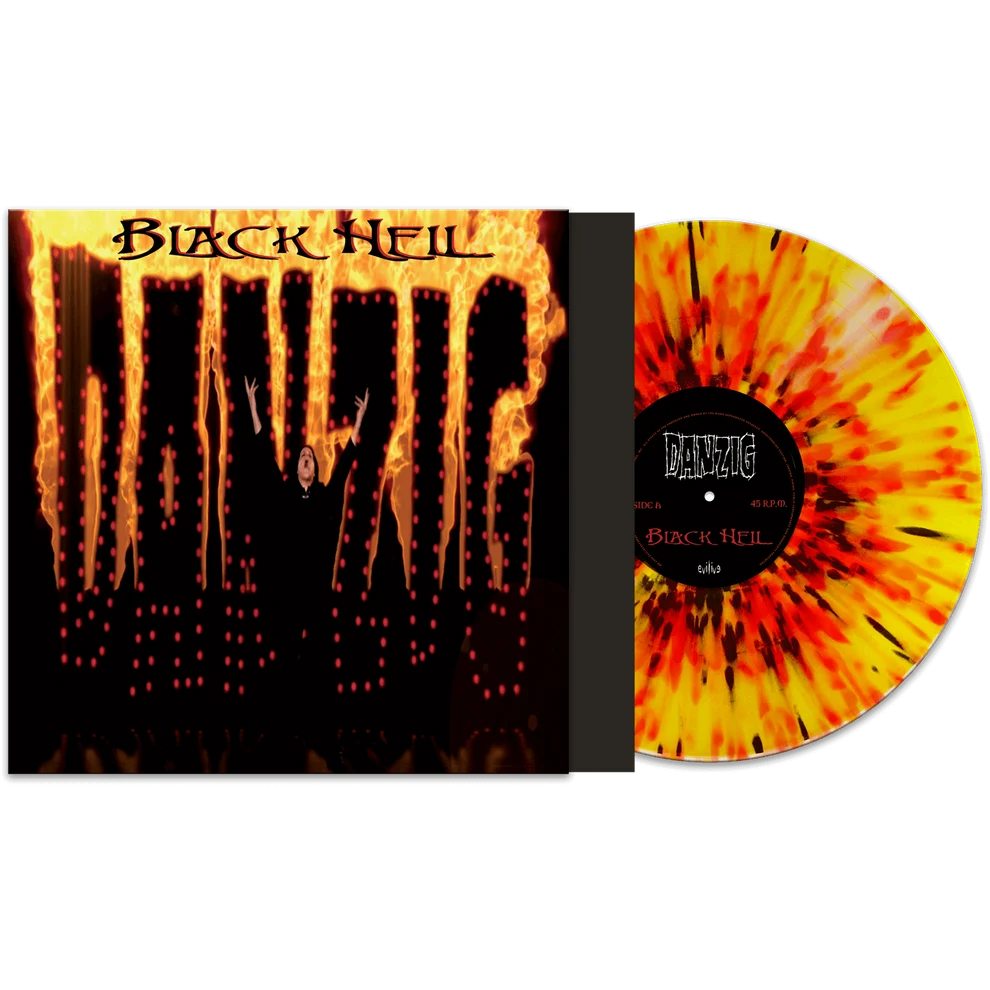 Danzig "Black Hell/Thirteen" 12" Single ("Fire" Yellow/Red/Black Splatter Vinyl)