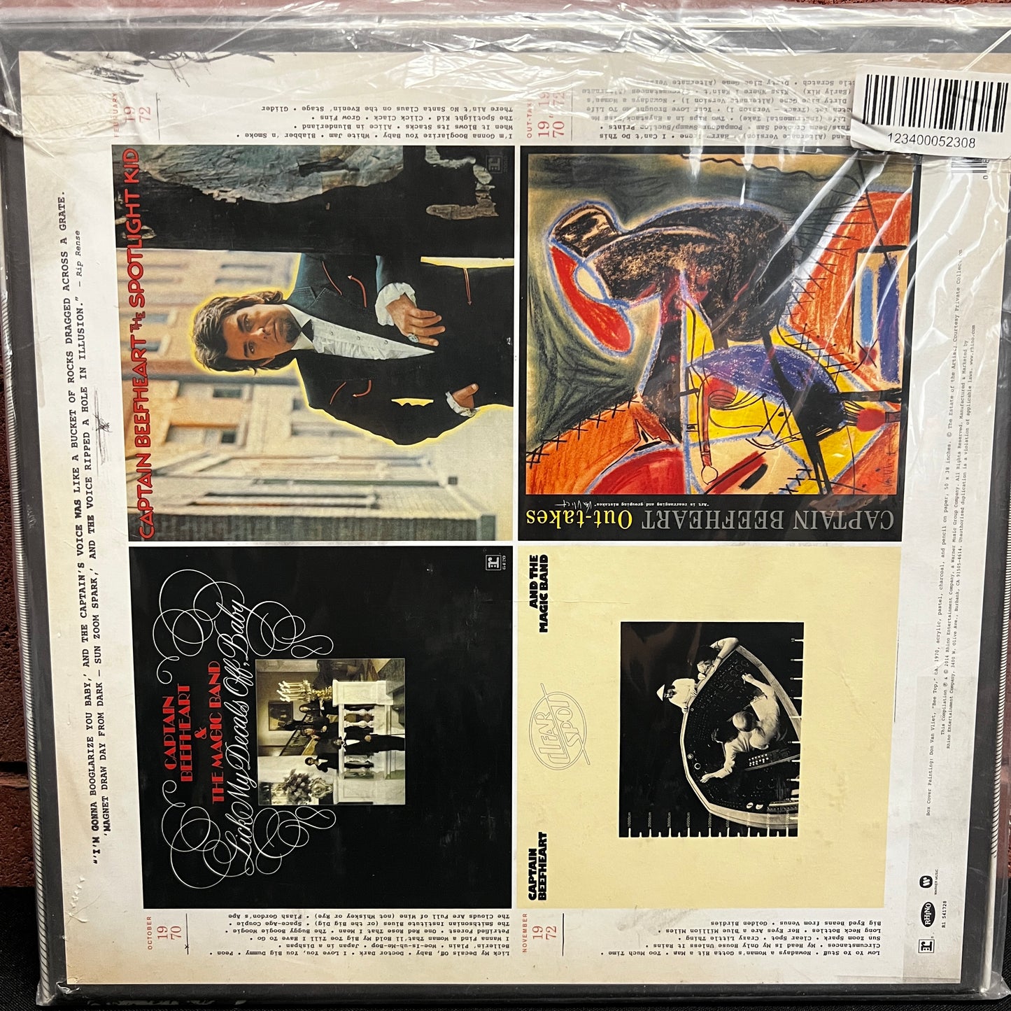 Used Vinyl: Captain Beefheart "Sun Zoom Spark: 1970 To 1972" 4xLP Box Set (Copy)