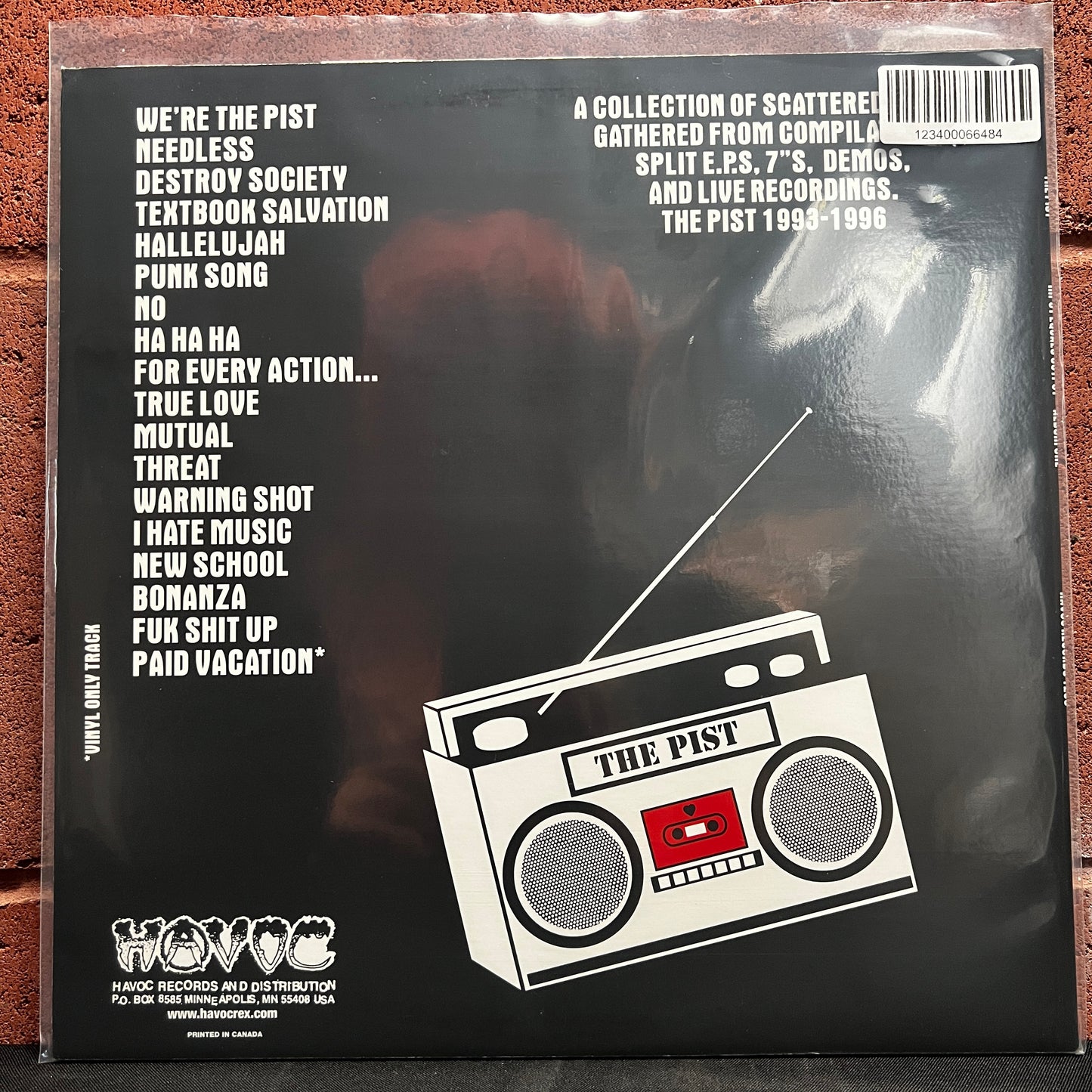 Used Vinyl: The Pist "Input Equals Output Album One" LP (2008 Press - White Vinyl)