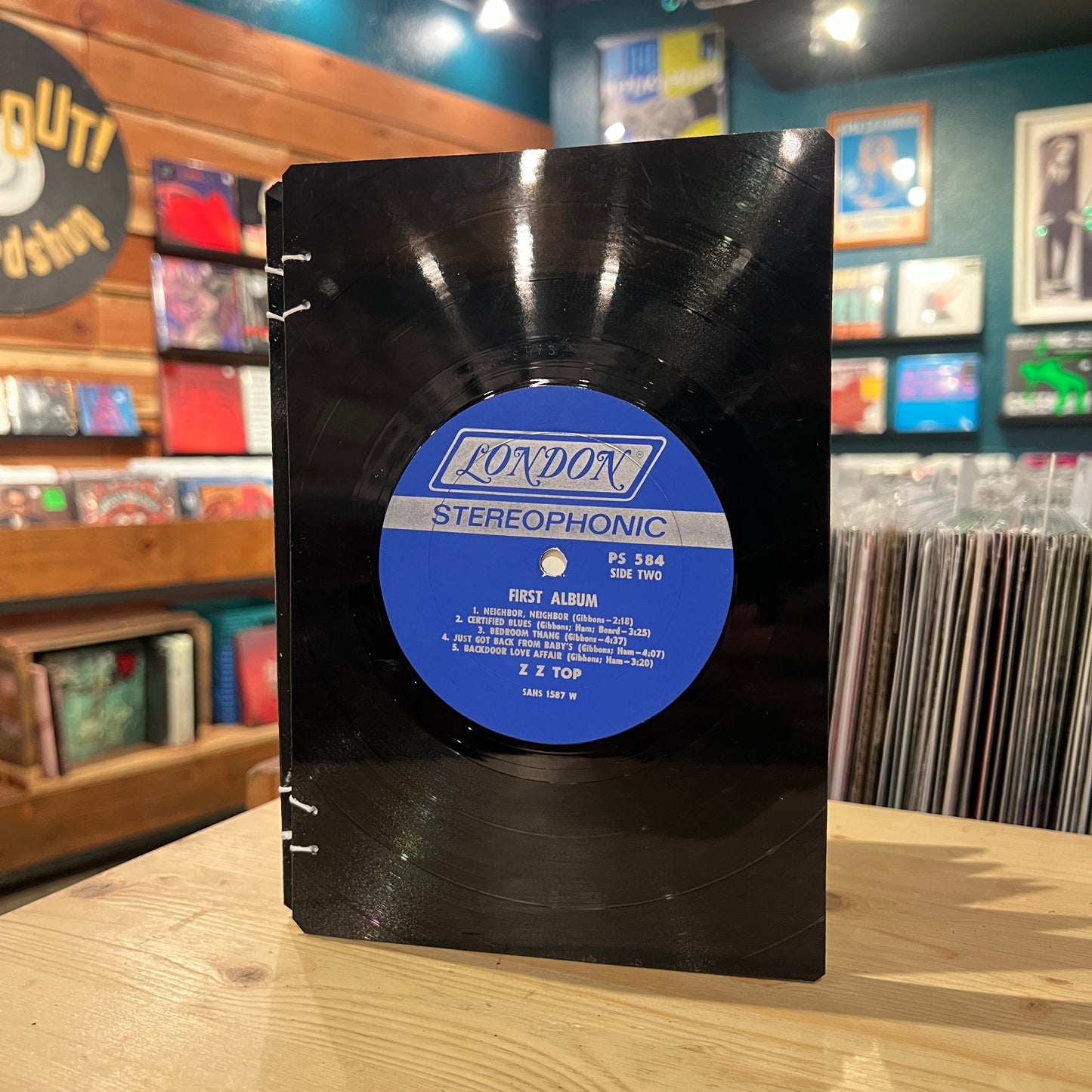 ZZ Top Recycled Vinyl Journal