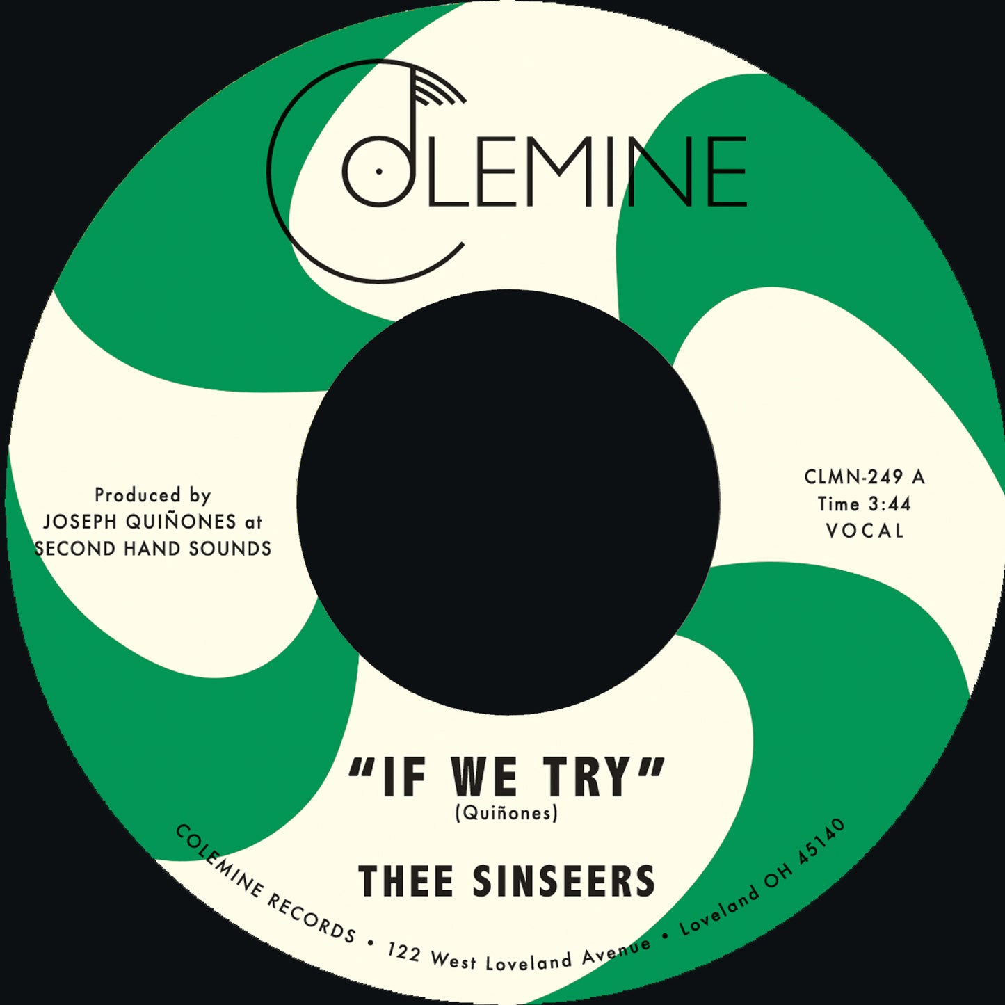 Thee Sinseers "If We Try / Give It Up You Fool" 7" Single