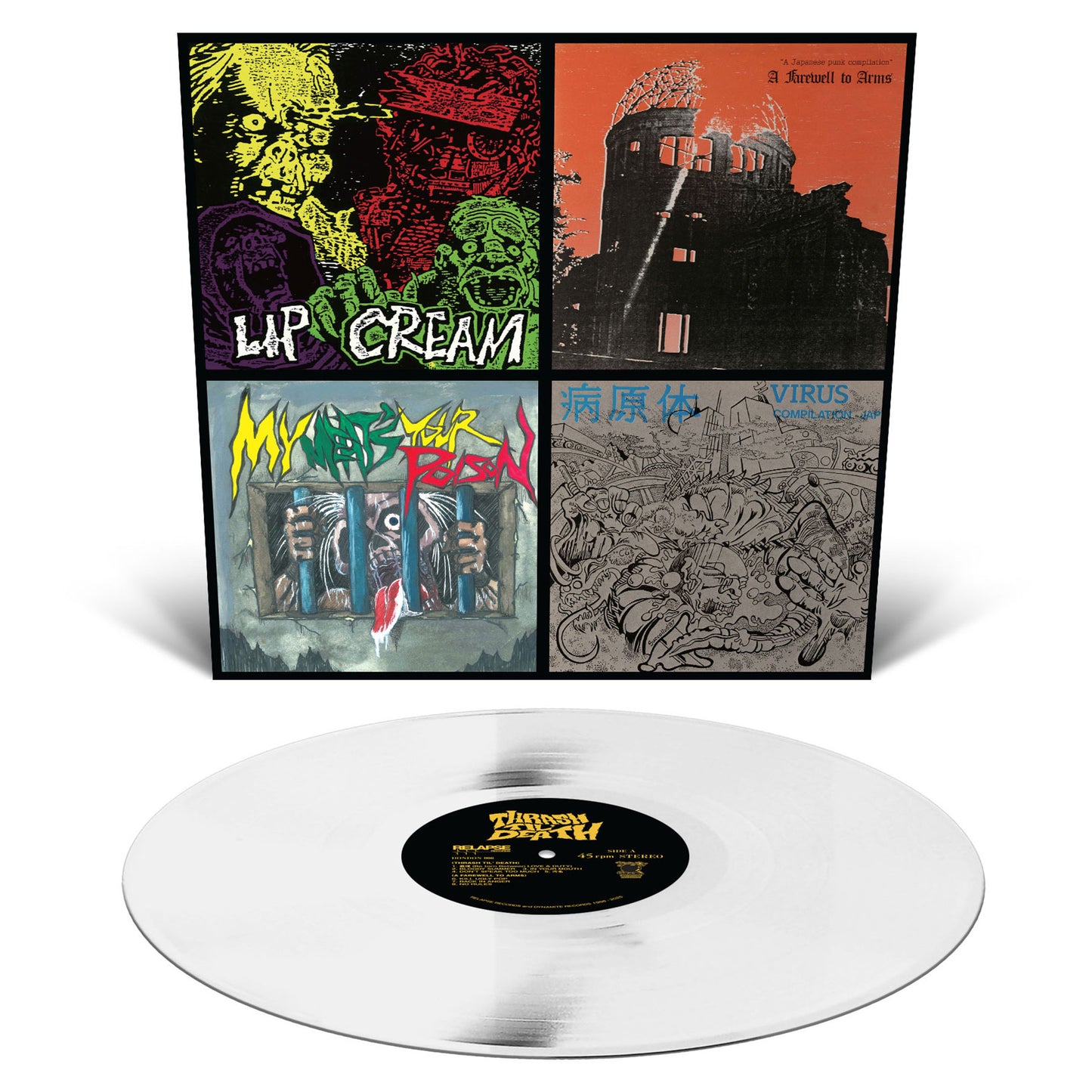 LIP CREAM "Thrash Til Death" LP (Milky Clear Vinyl)