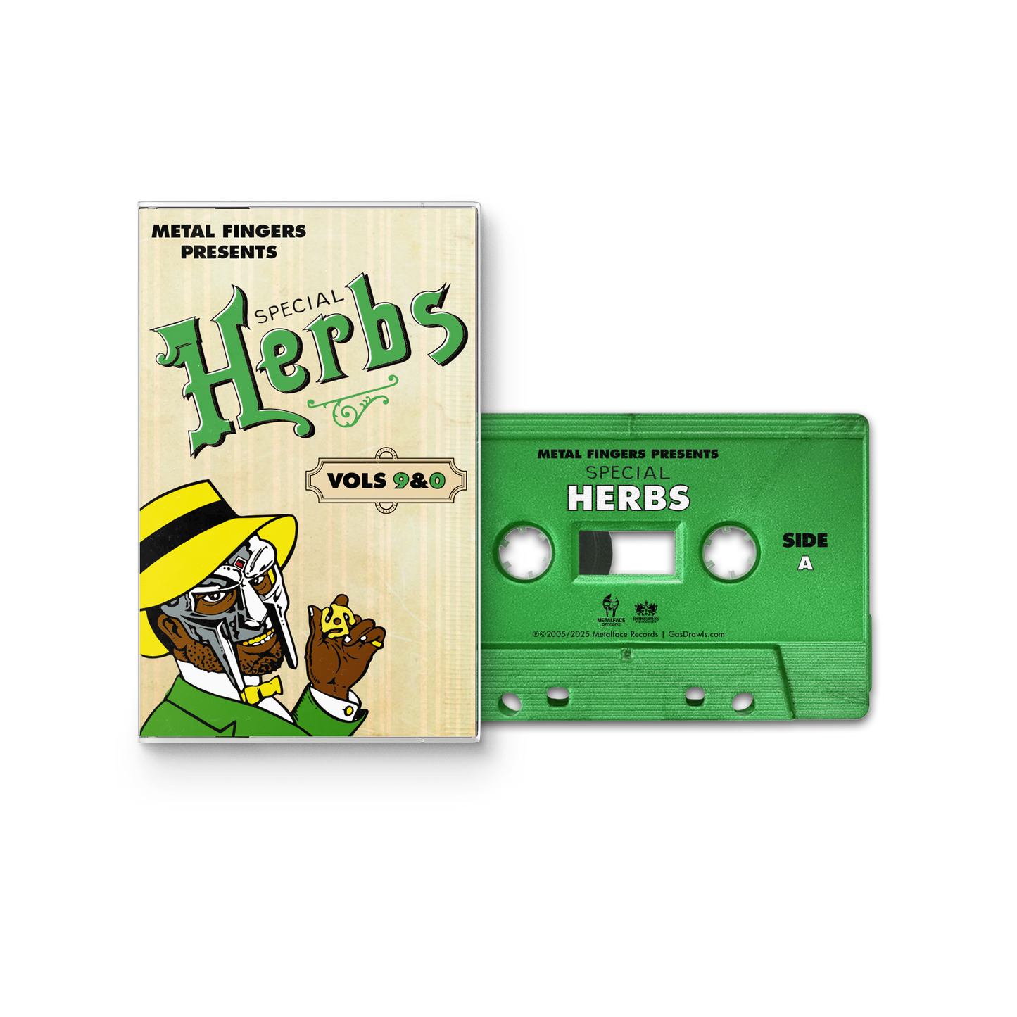 MF DOOM "Metal Fingers Presents: Special Herbs Vol. 9 & 0" Cassette
