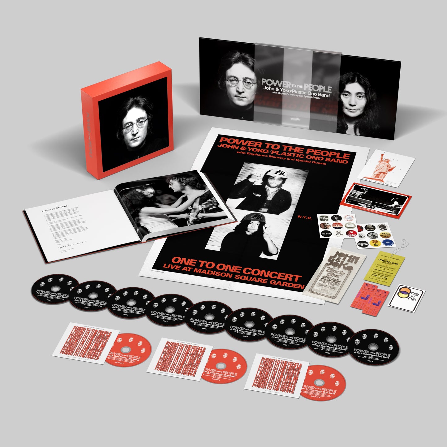 John Lennon & Yoko Ono/Plastic Ono Band "Power To The People: Live at the One To One Concert" 9xCD + 3xBluray Box Set (Super Deluxe Edition)