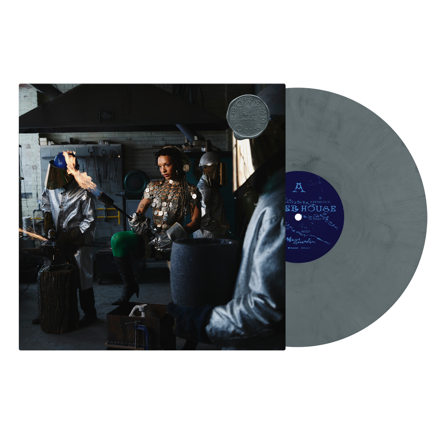 PRE-ORDER: Magi Merlin "POWER HOUSE" LP (Graphite Eco-Mix Vinyl)