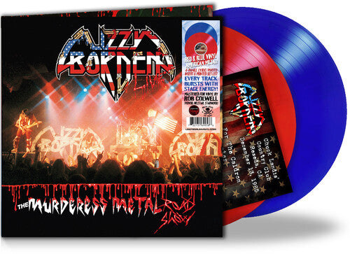 PRE-ORDER: Lizzy Borden "The Murderess Metal Road Show: 40th Anniversary" 2xLP (Indie Exclusive Red & Blue Vinyl)