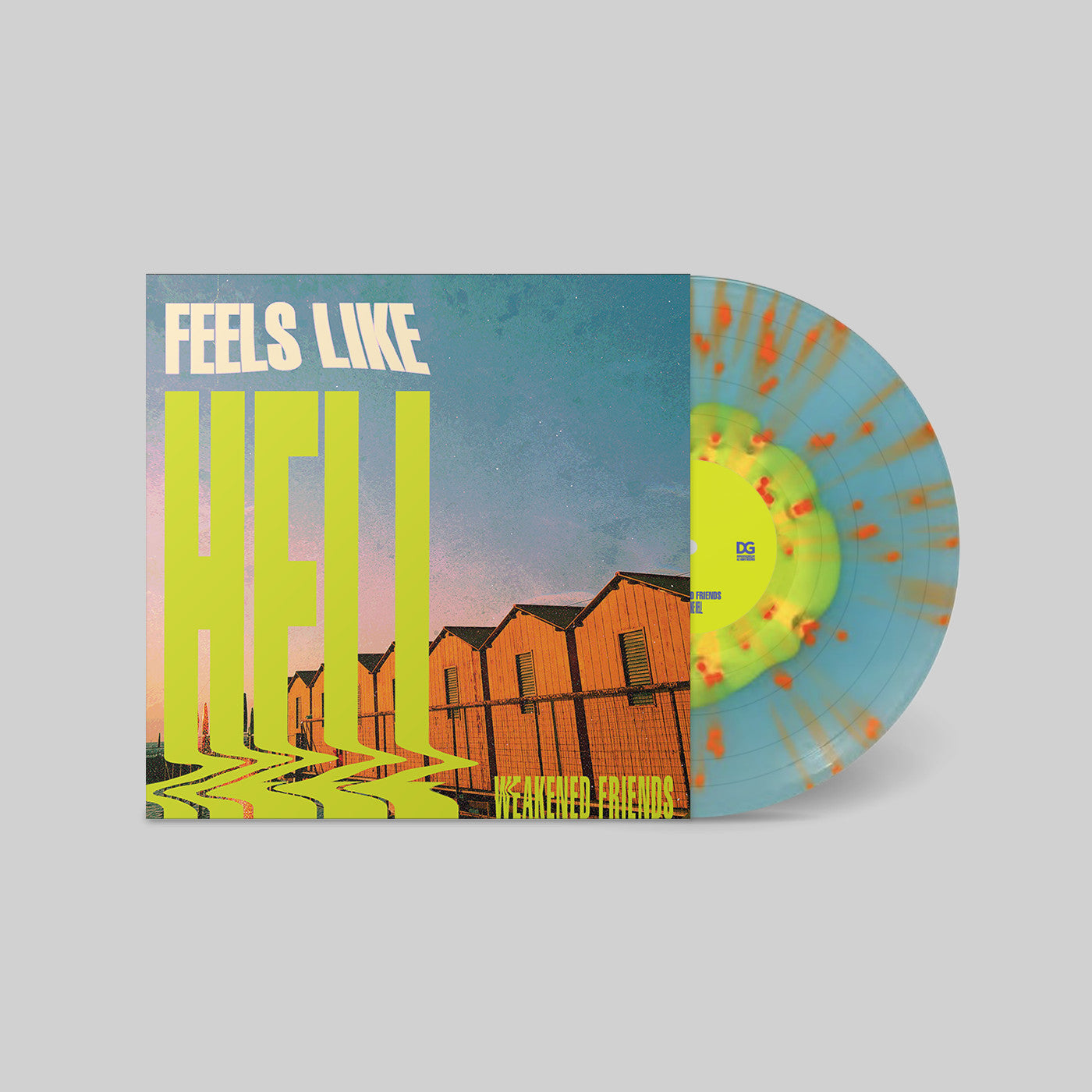 Weakened Friends "Feels Like Hell" LP (Nuclear Splatter Vinyl)