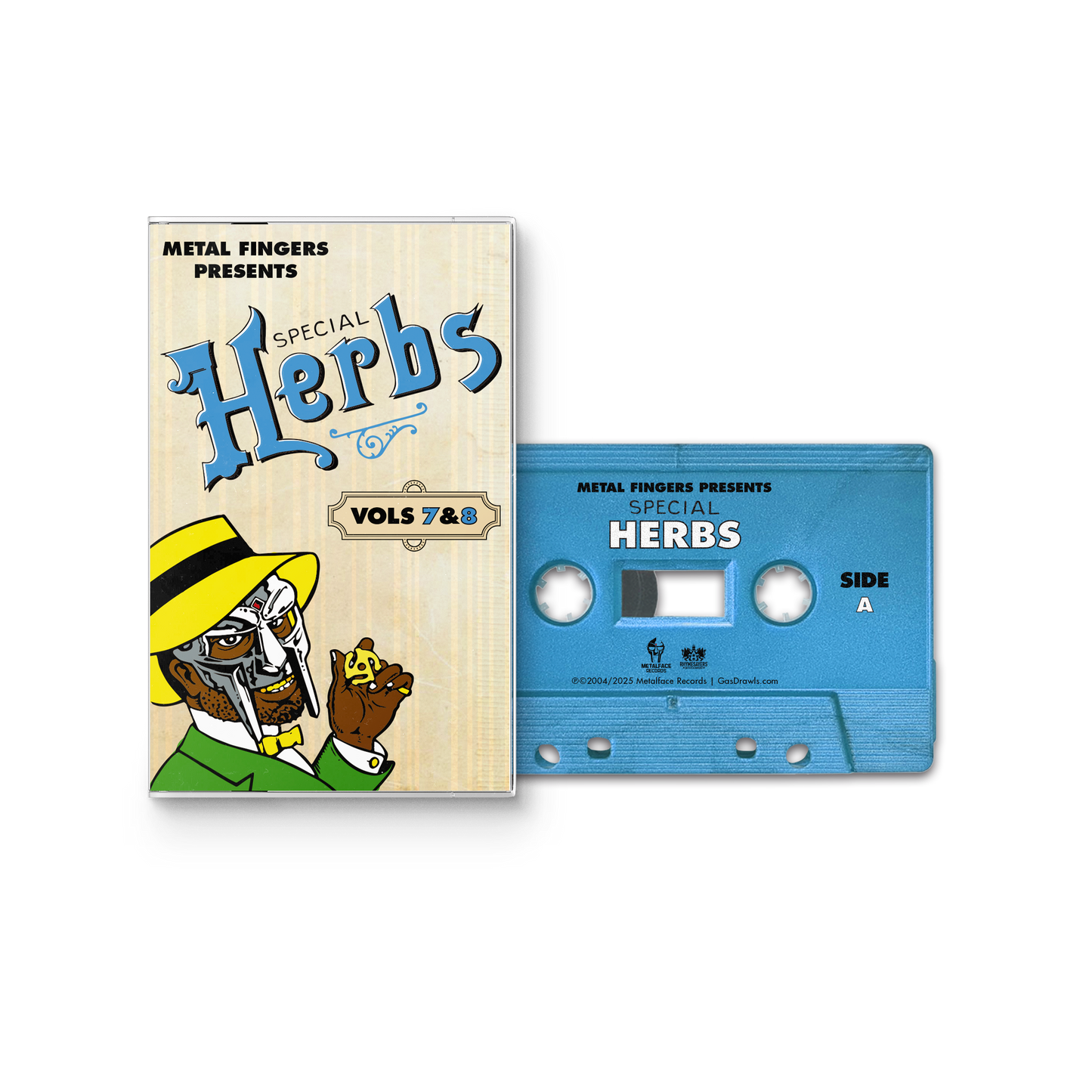 MF DOOM "Metal Fingers Presents: Special Herbs Vol. 7 & 8" Cassette