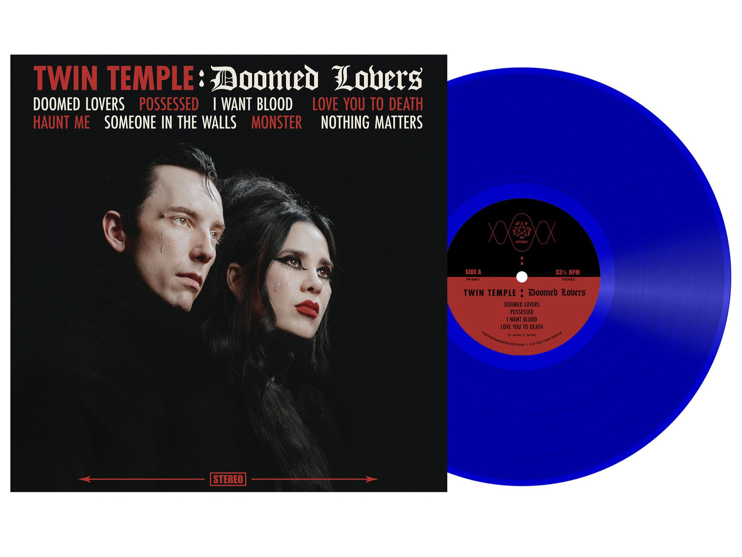 PRE-ORDER: Twin Temple "Doomed Lovers" LP (Indie Exclusive "Crying" Translucent Blue Vinyl )