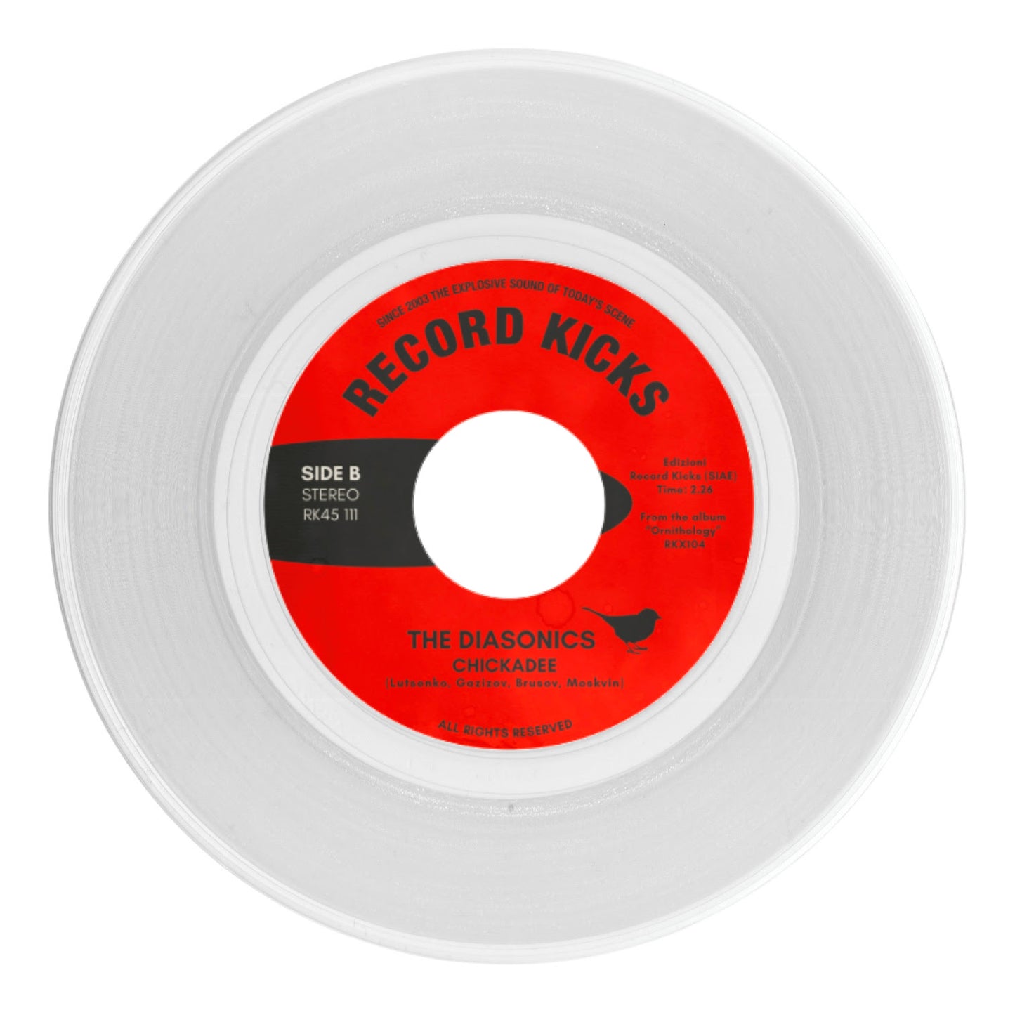 The Diasonics "Oriole / Chickadee" 7" (Transparent Vinyl)