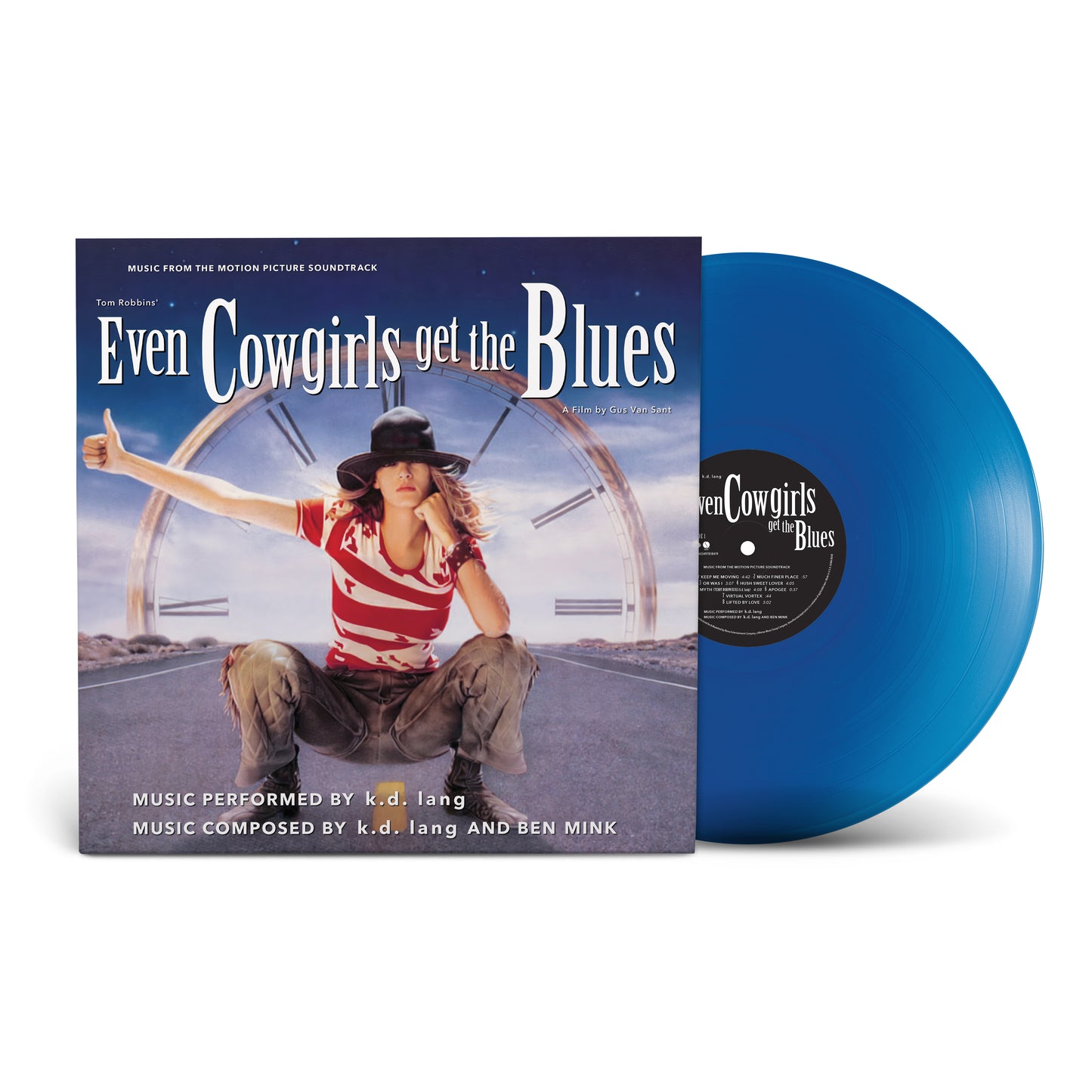 k.d. lang "Even Cowgirls Get the Blues (Music From the Motion Picture Soundtrack)" LP (Blue Vinyl)