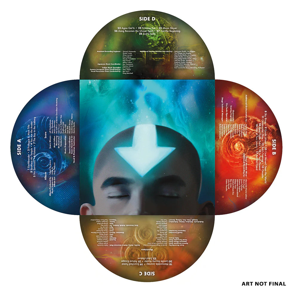 Takeshi Furukawa "Avatar: The Last Airbender (Soundtrack from the Netflix Series): 2xLP (Four Element Color Vinyl)
