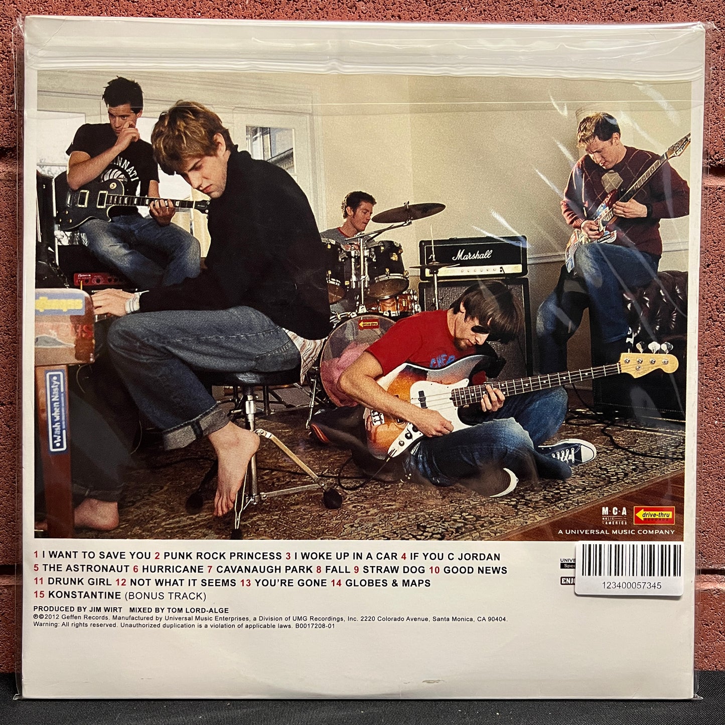 Used Vinyl: Something Corporate "Leaving Through The Window" 2xLP (2012 White Vinyl Press)