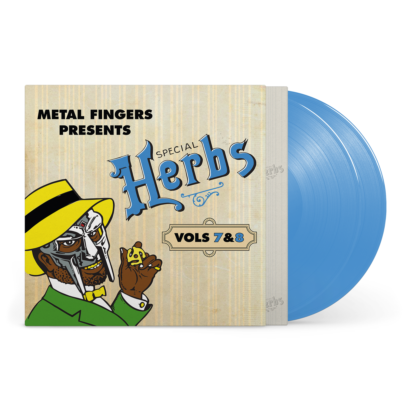MF DOOM "Metal Fingers Presents: Special Herbs Vol. 7 & 8" 2xLP (Sky Blue Vinyl)