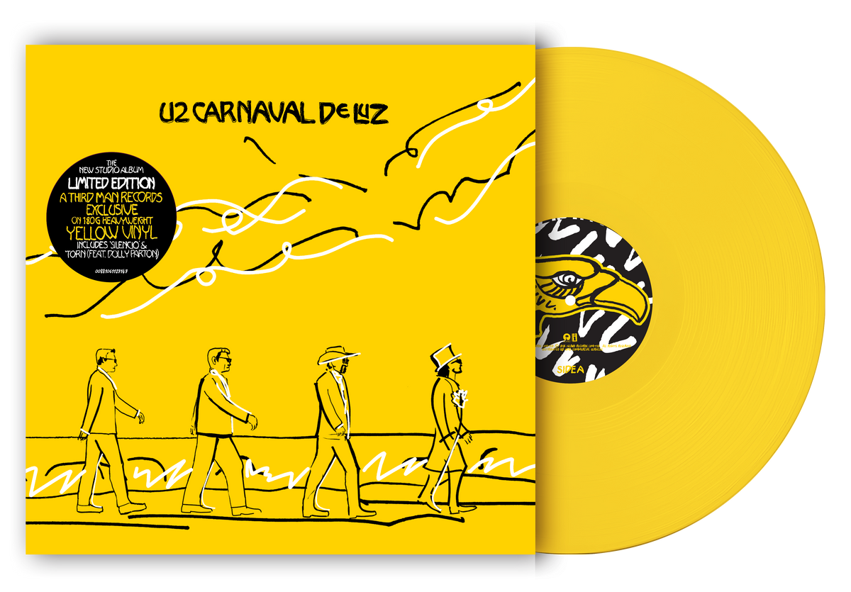 PRE-ORDER: U2 "Carnaval De Luz" LP (Indie Exclusive 180g Yellow Vinyl)
