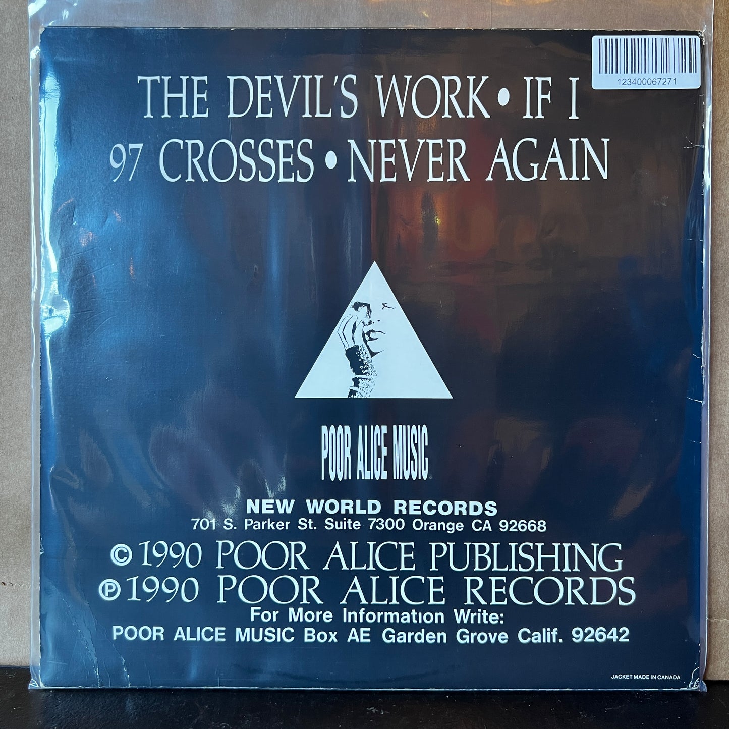 Used Vinyl: Ex-Voto "Don't Look Back" 12" (1990 Press - Blue Vinyl)