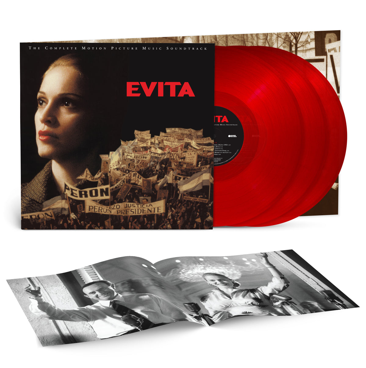 PRE-ORDER: Madonna "Evita: The Complete Motion Picture Soundtrack" 3xLP (Red Vinyl)