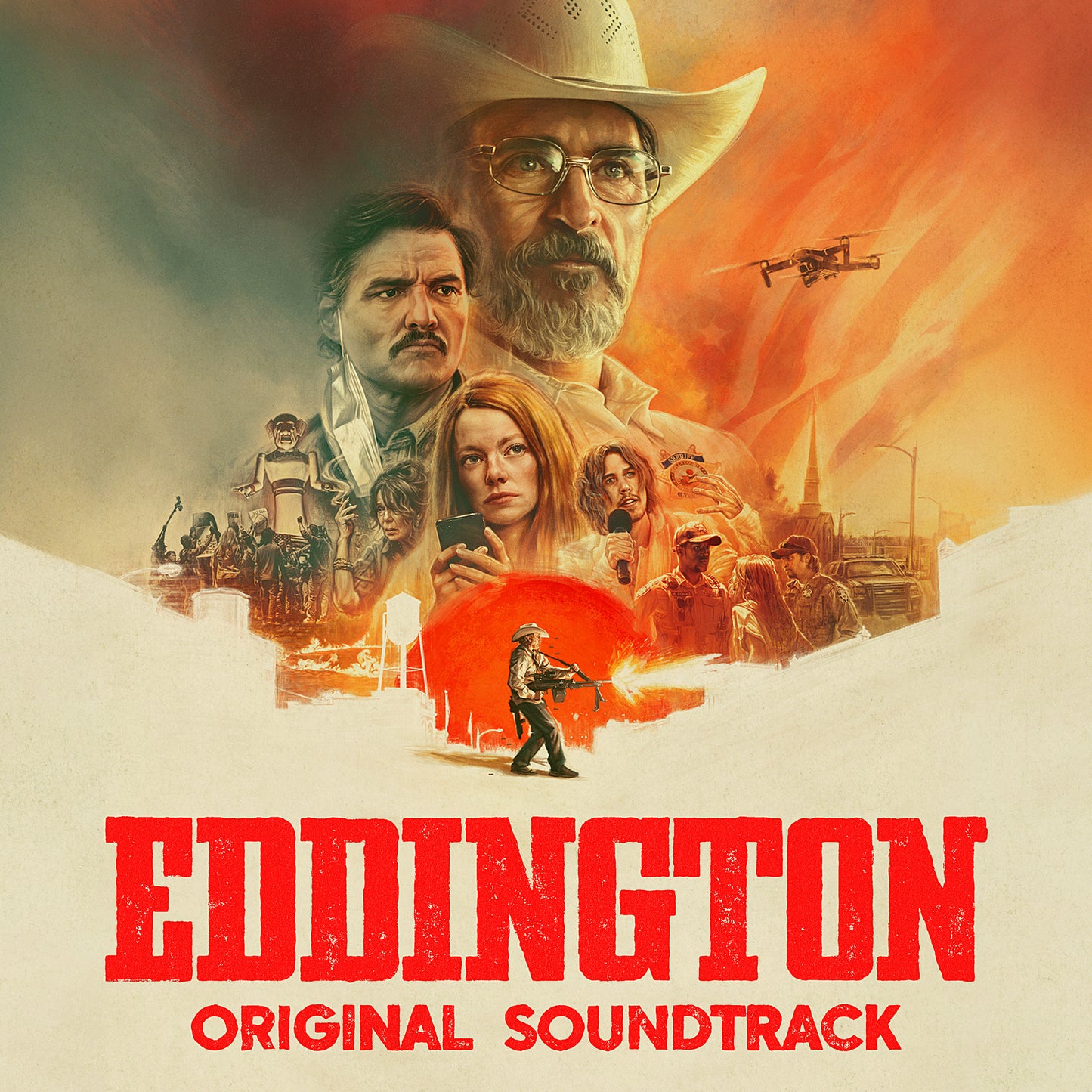 PRE-ORDER: Daniel Pemberton & Bobby Krlic "Eddington (OST)" LP (Split Red & Blue Color Vinyl)