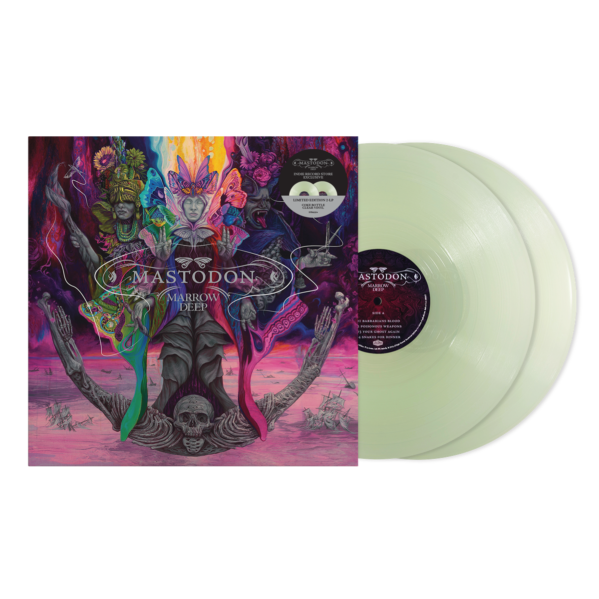 PRE-ORDER: Mastodon "Marrow Deep" 2xLP (Indie Exclusive Coke Bottle Clear Vinyl)