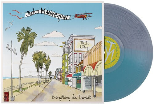 Jack's Mannequin "Everything in Transit" LP (Indie Exclusive Half Clear/Half Light Blue Vinyl)