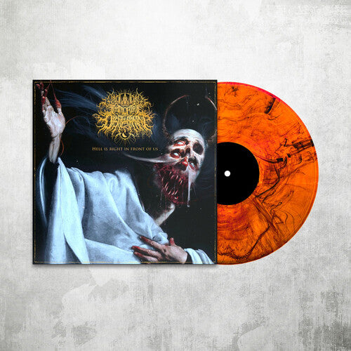 PRE-ORDER: Immortal Disfigurement "Hell Is Right In Front Of Us" LP (Clear Orange/Black Marble VInyl)