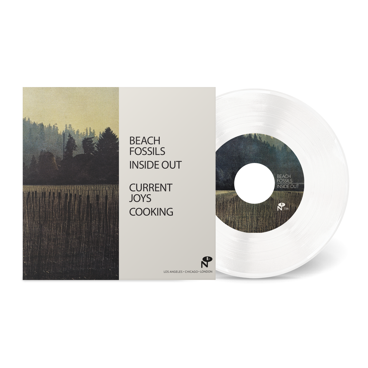 Current Joys & Beach Fossils "Cooking/Inside Out" 7" Single (White Vinyl)