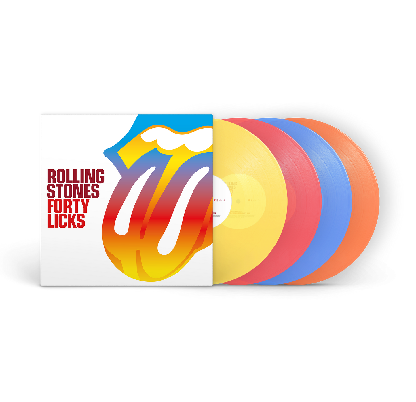 PRE-ORDER: The Rolling Stones "Forty Licks" 4xLP (180g Transparent Multicolor Vinyl)