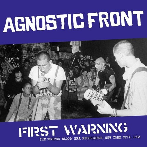 Agnostic Front "First Warning: The 'United Blood' Era Recordings NYC 1983" LP (Splatter Vinyl)