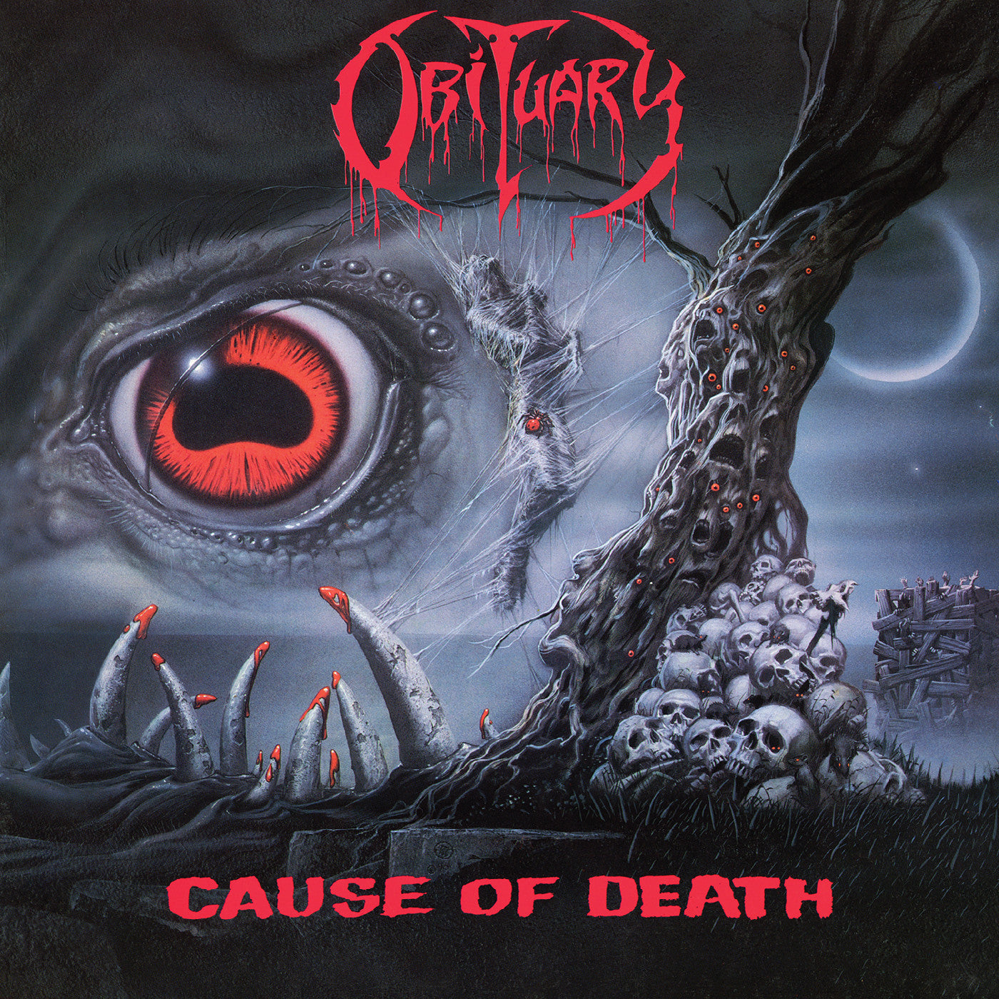 PRE-ORDER: Obituary "Cause of Death" LP (Gray w/ Black Splatter Vinyl)