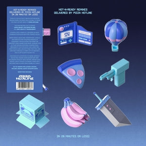 PRE-ORDER: Pizza Hotline "Hot-N-Ready Remixes Delivered by Pizza Hotline (In 20 Minutes or Less)" 2xLP ("Neon Arcade Arctic Pearl" Color Vinyl)