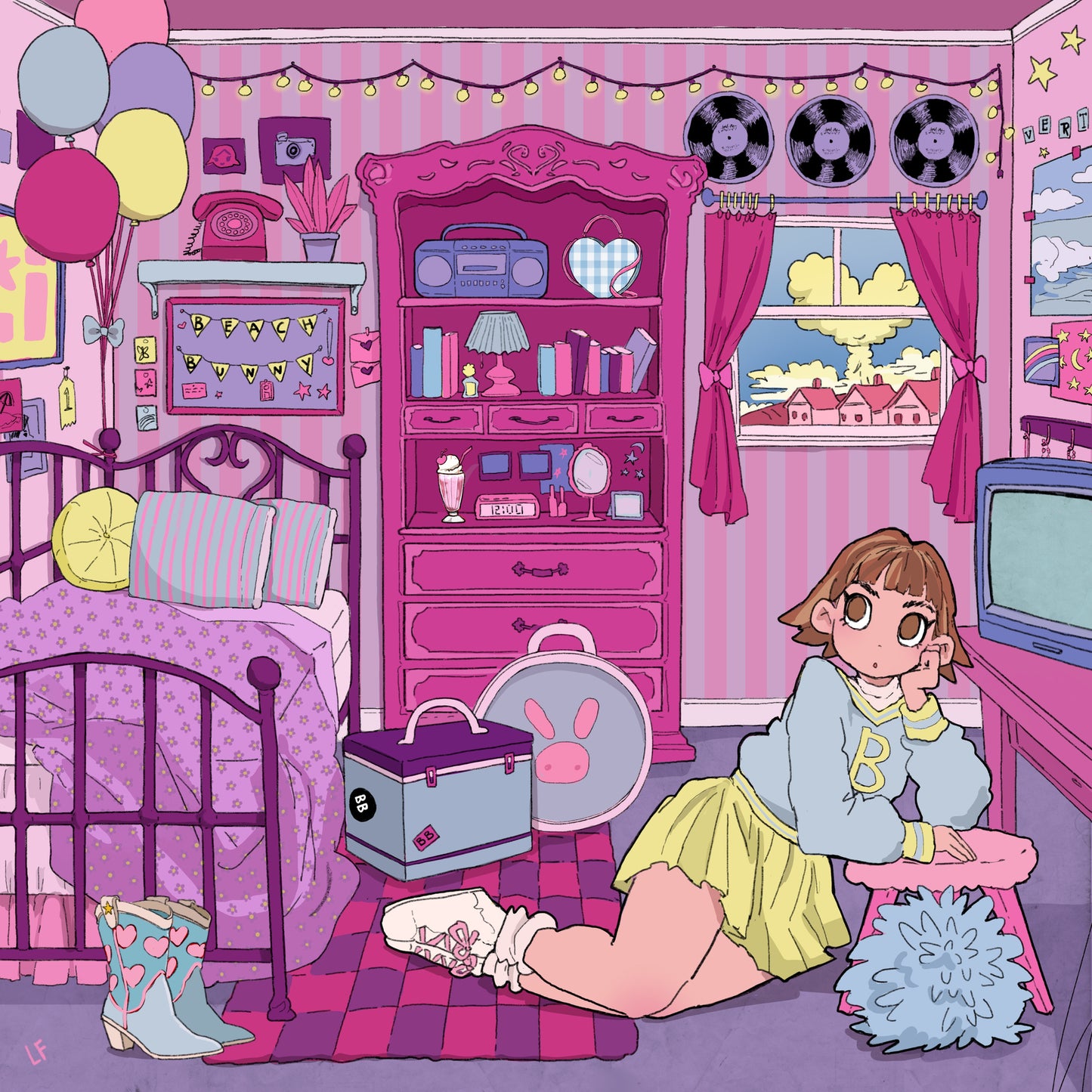 Beach Bunny "Tunnel Vision" LP (Magenta Vinyl)